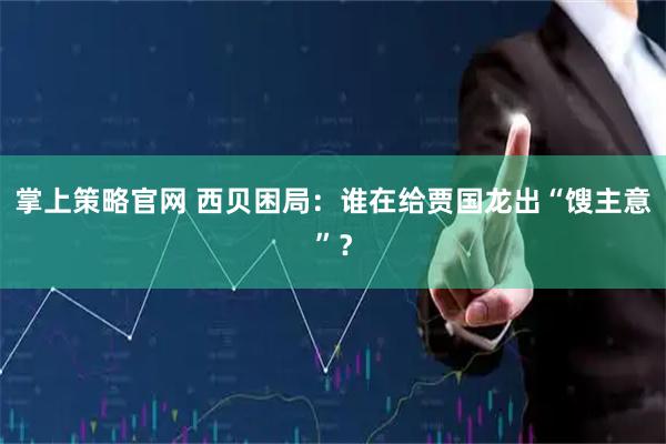 掌上策略官网 西贝困局：谁在给贾国龙出“馊主意”？